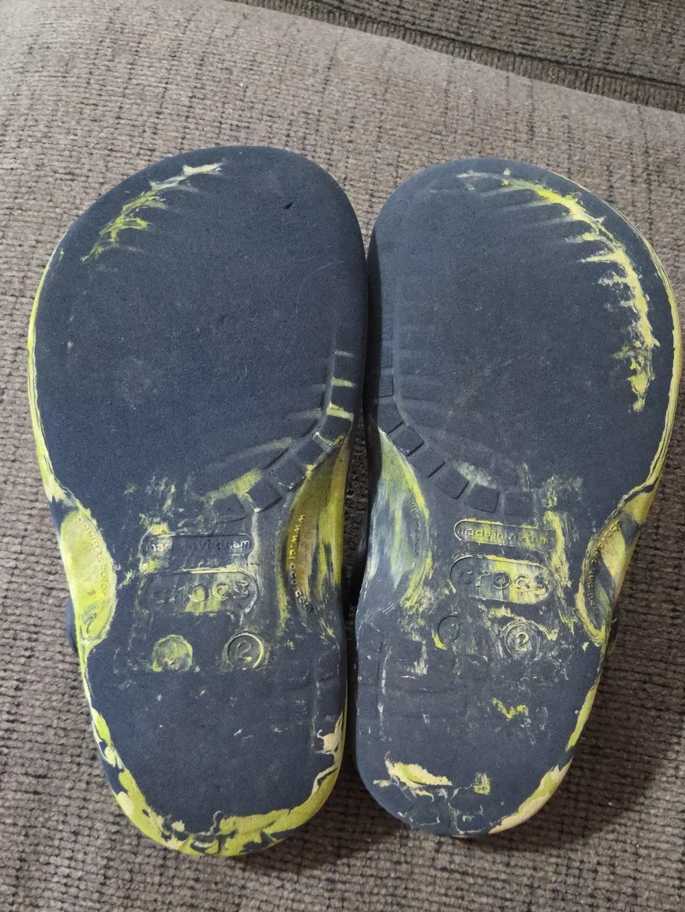 Crocs Marble Green And Black